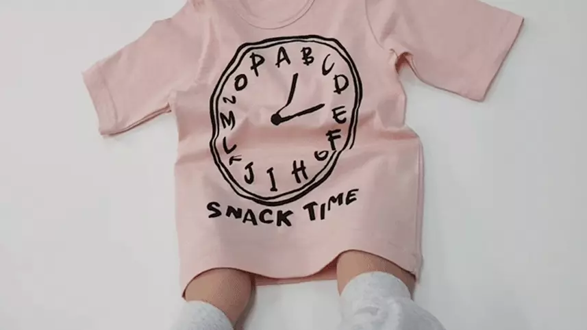 韓國 Mellisse - 韓製莫代爾涼感7分袖家居服-字母時鐘