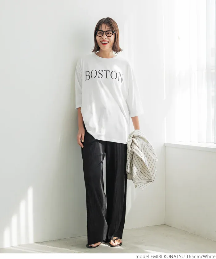 日本 COCA - 美式LOGO 寬版薄長袖上衣-大人-白