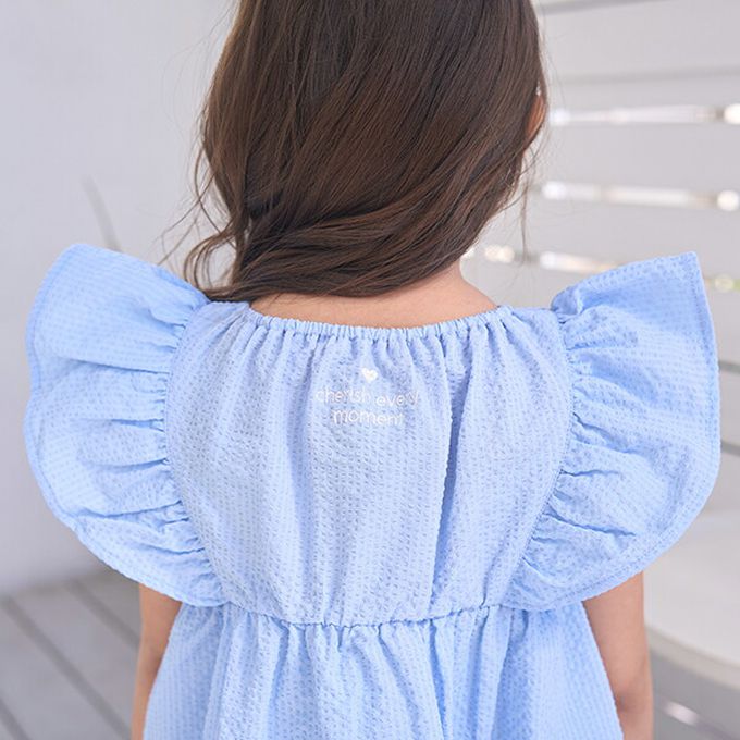 日本 Lycee mine - 可愛飄逸荷葉邊無袖上衣-檸檬黃