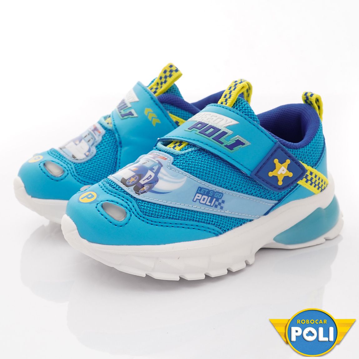 POLI 波力救援小英雄 - 電燈運動款(中小童段)-運動鞋-藍
