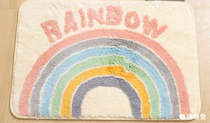 快速吸水植絨浴室腳踏墊-簡約條紋-灰色