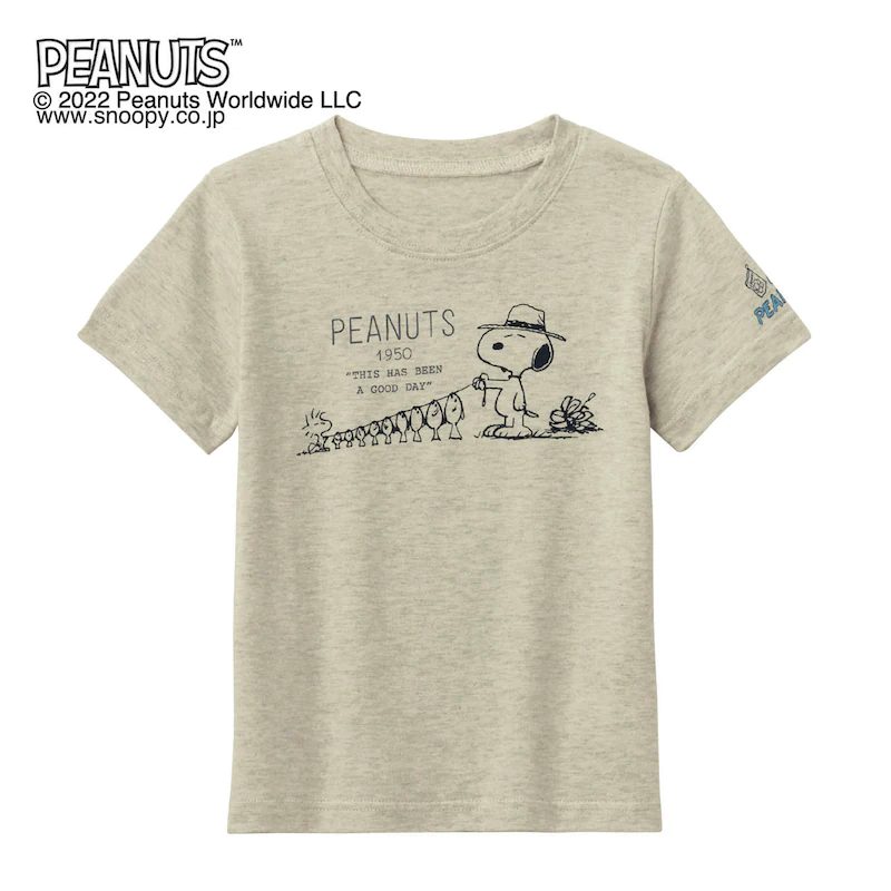 日本千趣會 - 史努比天竺棉短T-釣魚樂-燕麥