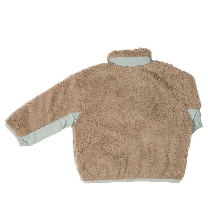 akachan honpo - 刷毛外套-淺卡其色