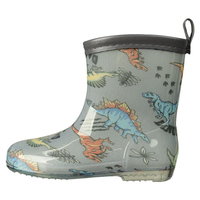 akachan honpo - 雨鞋-恐龍-灰色