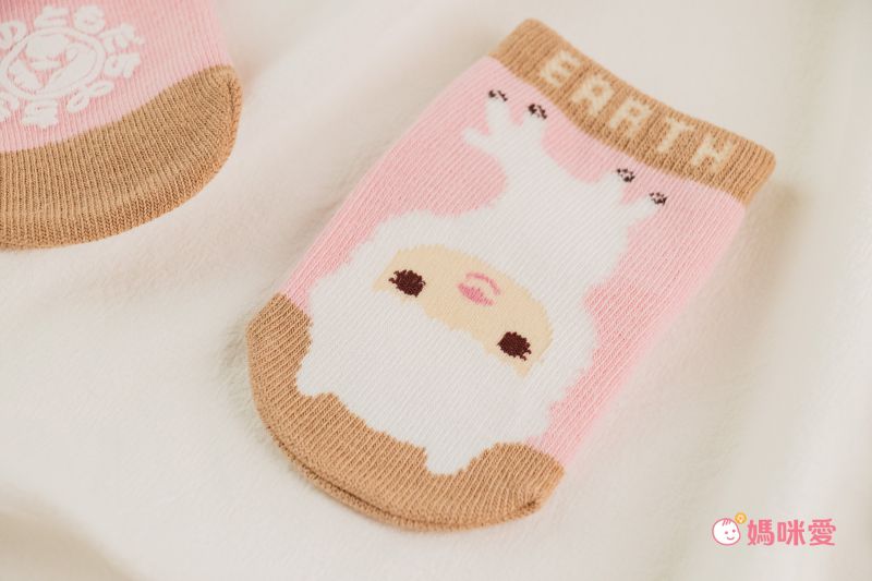 日本 aehwa - 地球的朋友 印花大人襪(媽媽)-花園鰻-水藍 (23~25cm)