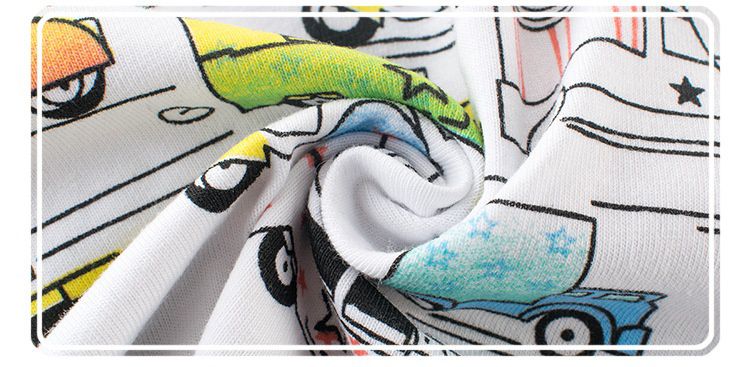 純棉長袖上衣-滿滿汽車-藍色