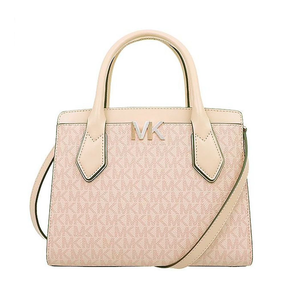 MICHAEL KORS - 滿版LOGO皮革兩用包 (粉)