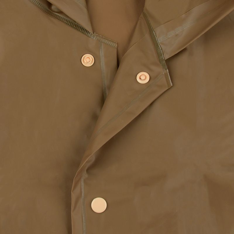 akachan honpo - 短斗篷式雨衣-小熊學校-咖啡色 (80-95cm)