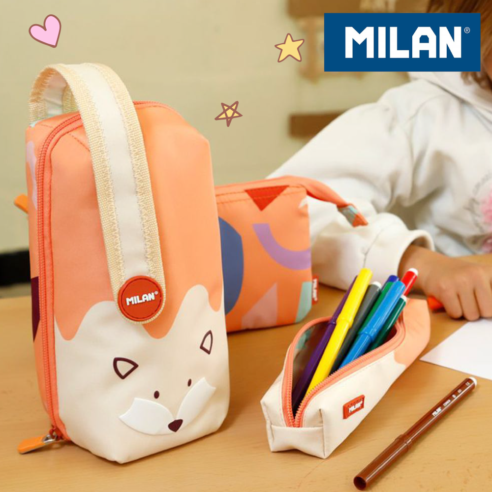 7種文具一包搞定【西班牙 MILAN多層筆袋】好收納不凌亂