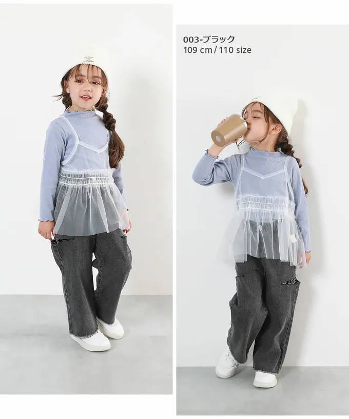 日本 devirock - 純棉舒適時尚鏤空丹寧褲-復古刷色-淺藍