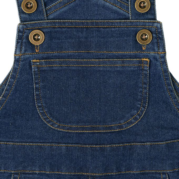 akachan honpo - 牛仔背心裙-深藍色