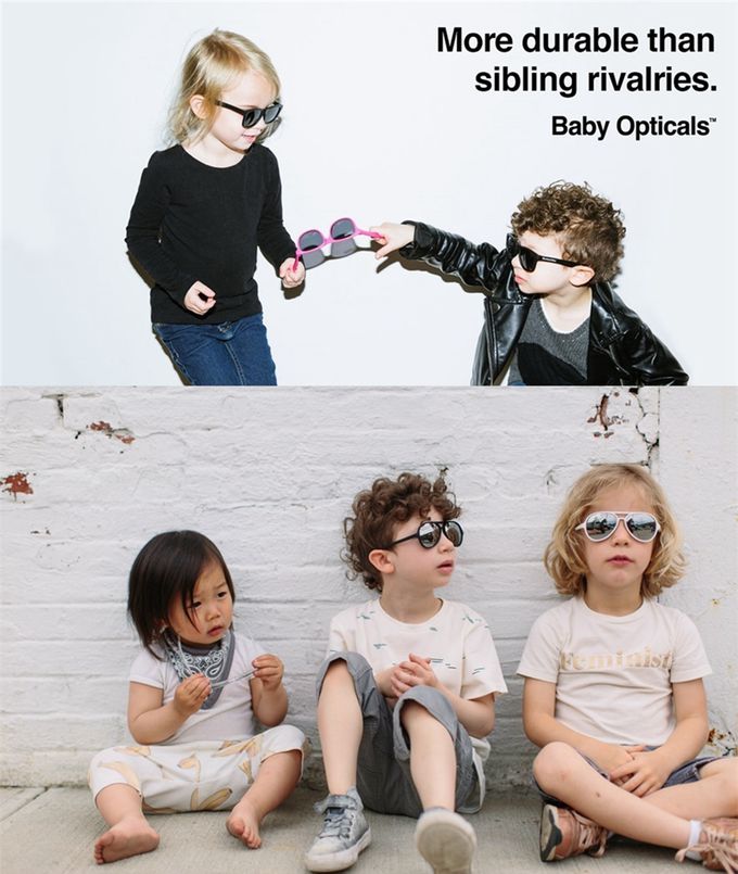 美國 Hipsterkid - [微瑕福利品B類]抗UV時尚嬰童偏光太陽眼鏡(寶寶兒童墨鏡)-飛行員白