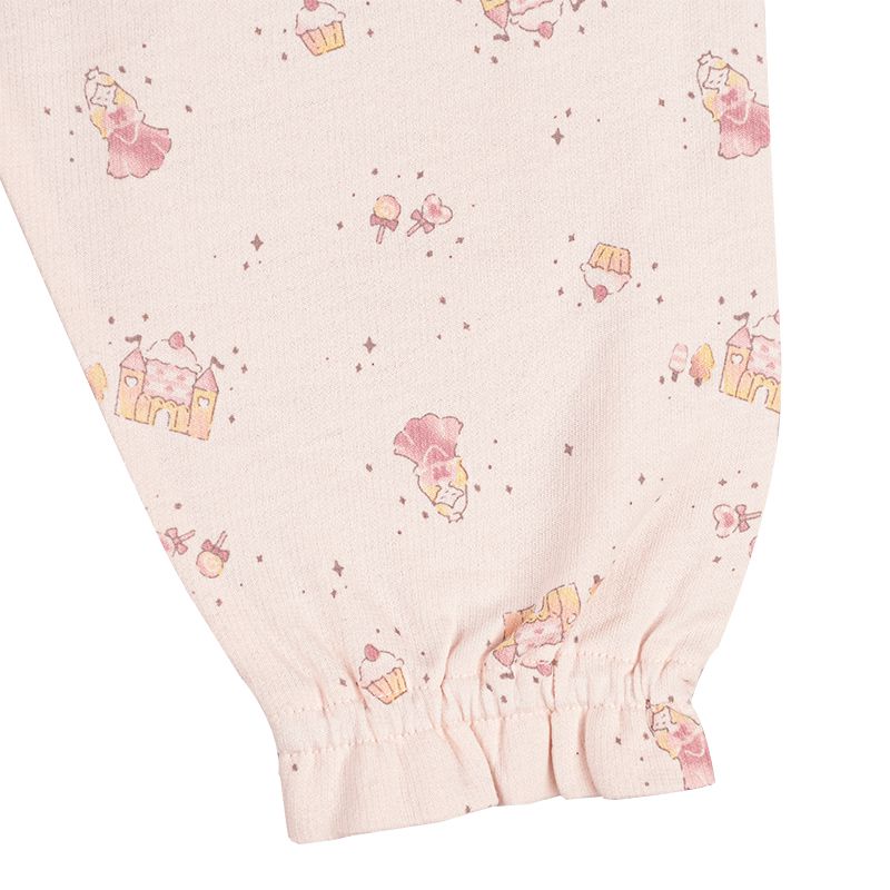 akachan honpo - 長袖家居服 穿衣練習-零食-粉紅色