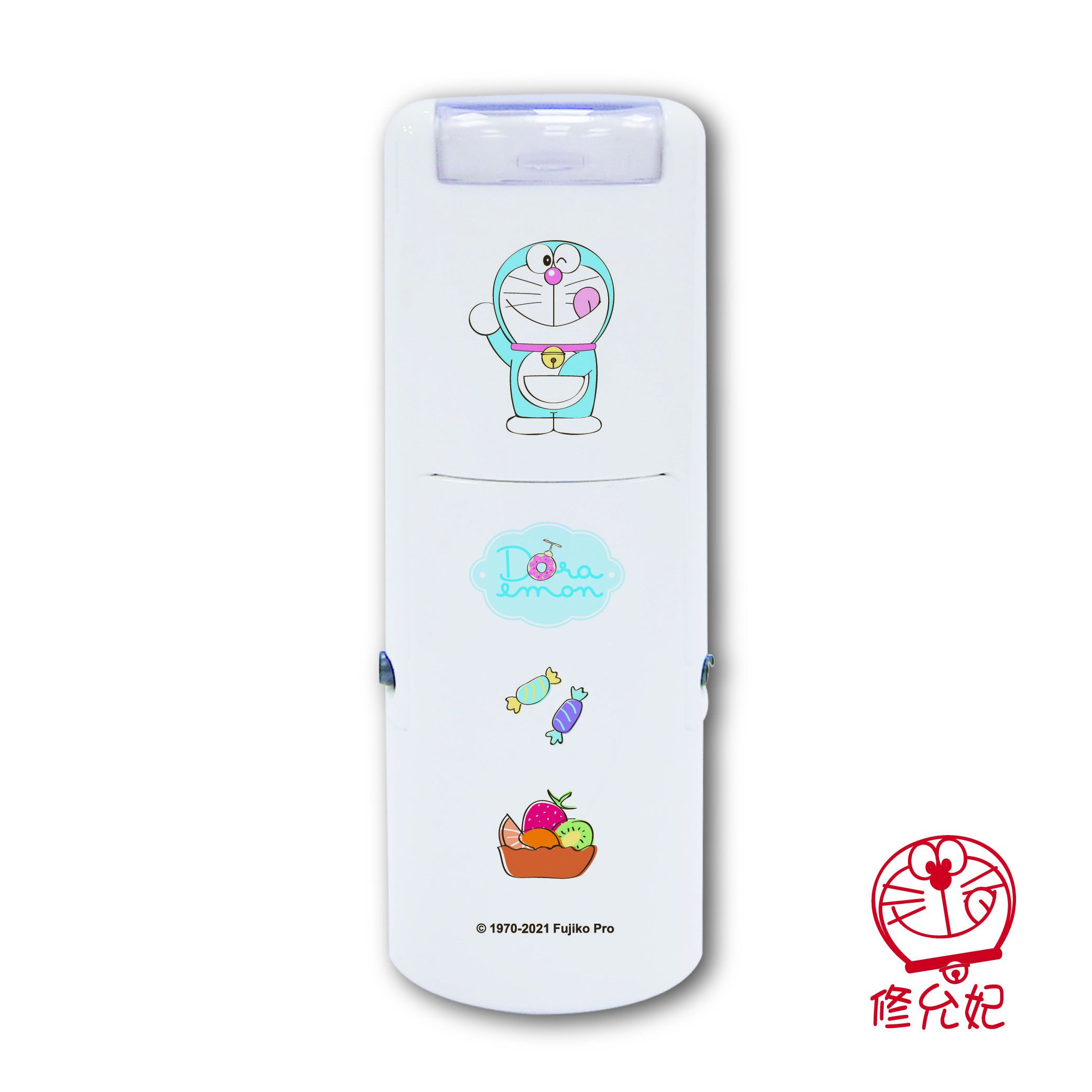 吉祥刻印 - 哆啦A夢找道具橡皮事務回墨印章-紅色墨-印面尺寸:圓形直徑1.2cm (印面尺寸:圓形直徑1.2cm)