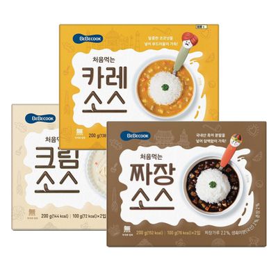 BEBECOOK 寶膳 - BEBECOOK 幼兒初食料理(綜合組)-炸醬x1盒+咖哩x1盒+白醬x1盒