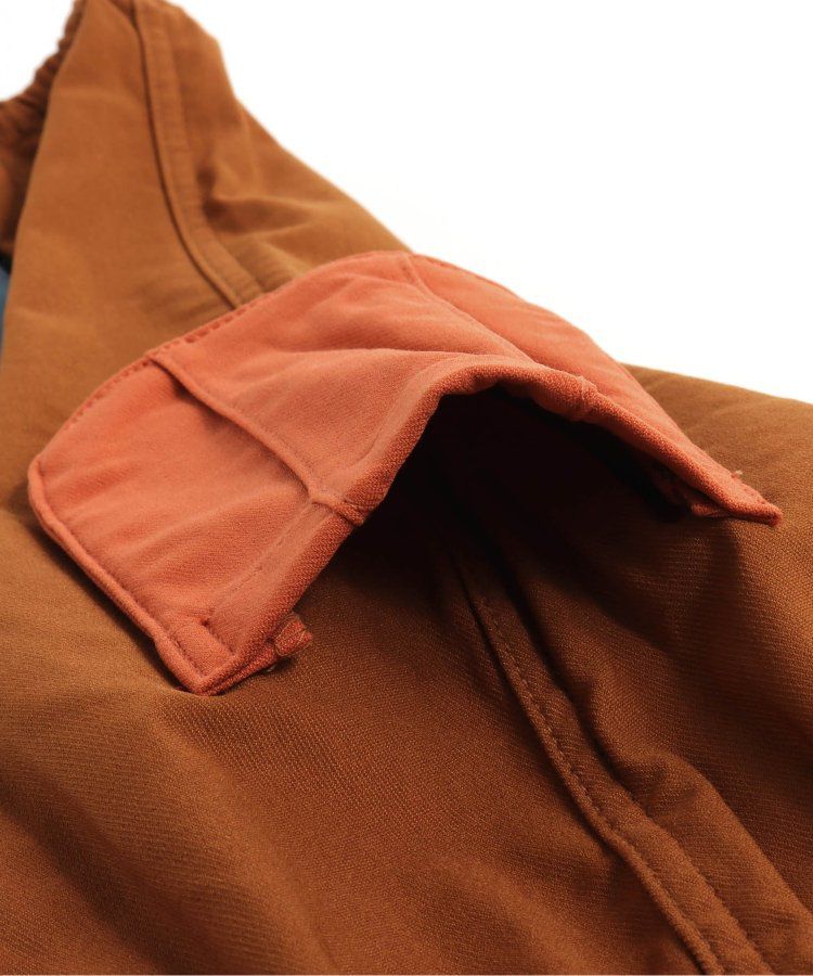 日本 BREEZE - 裏起毛工裝休閒長褲-丹寧藍