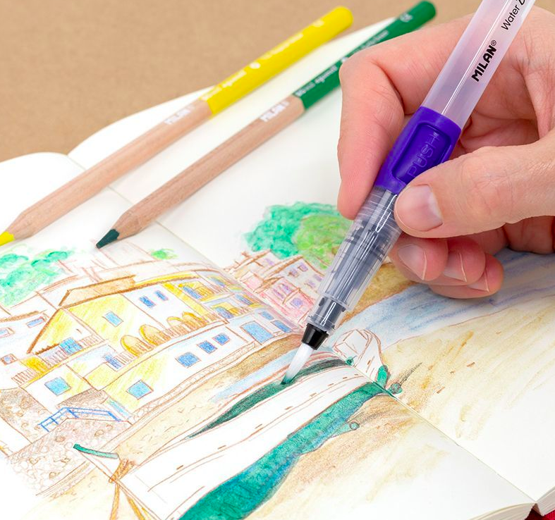 MILAN - 水溶性色鉛筆5色+水筆