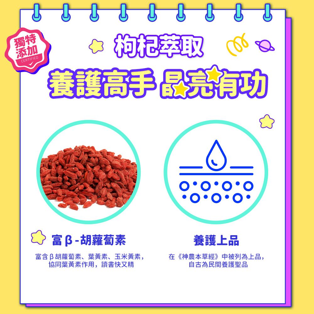 小晶晶金盞花葉黃素凍升級版-葡萄口味 (15入)