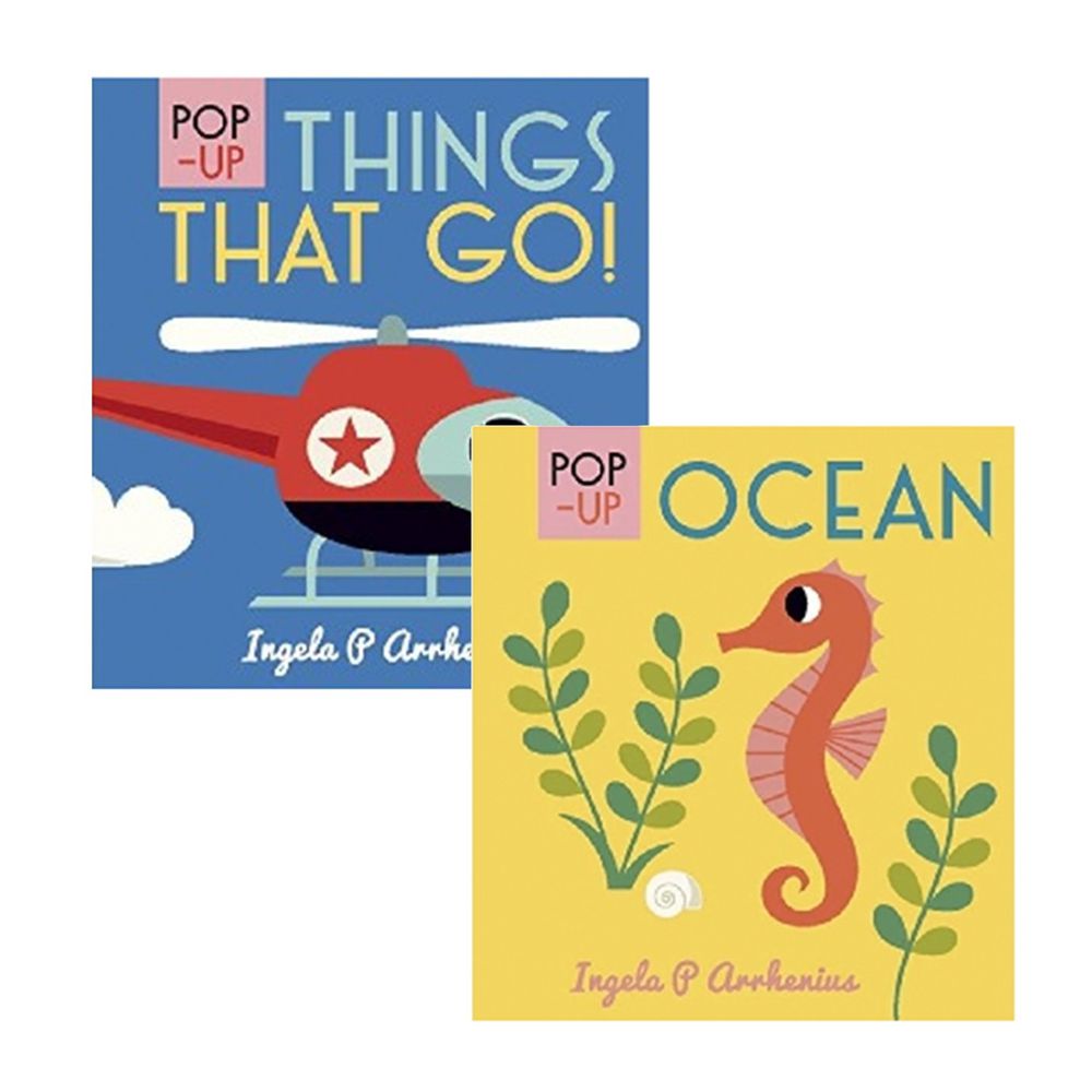 Kidschool - 立體書二本合購-Pop Up things that go+Ocean