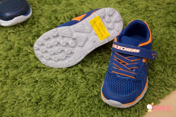 SKECHERS - GO_RUN400海藍橘兒童運動鞋