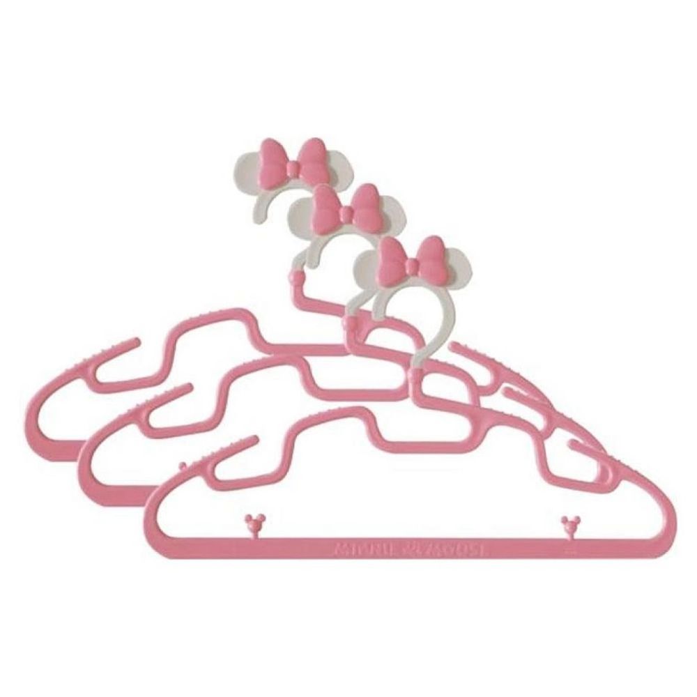 日本製衣架(大童)-米妮-粉 (22*37*1cm)-3入