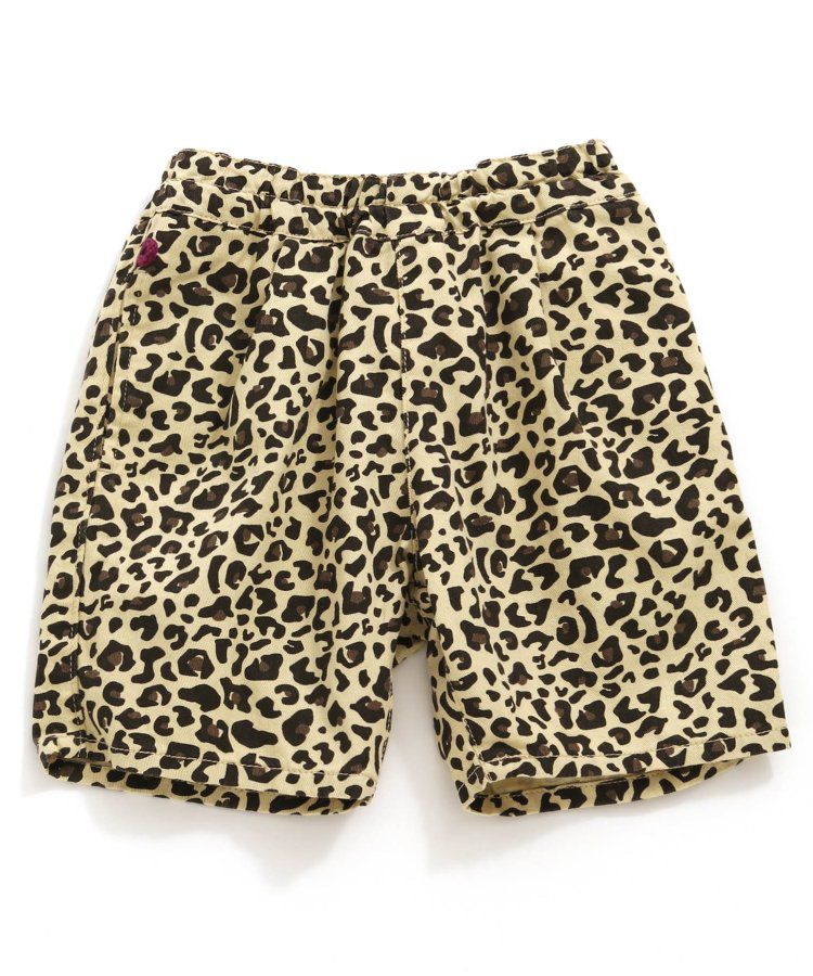 日本 BREEZE - 100%棉定番印花短褲-變形蟲-綠