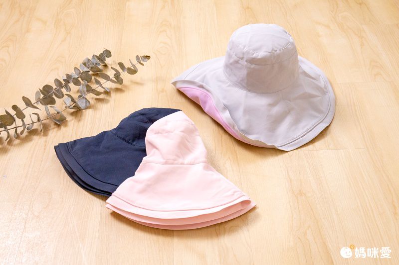 抗UV大帽沿防曬遮陽帽-氣質灰