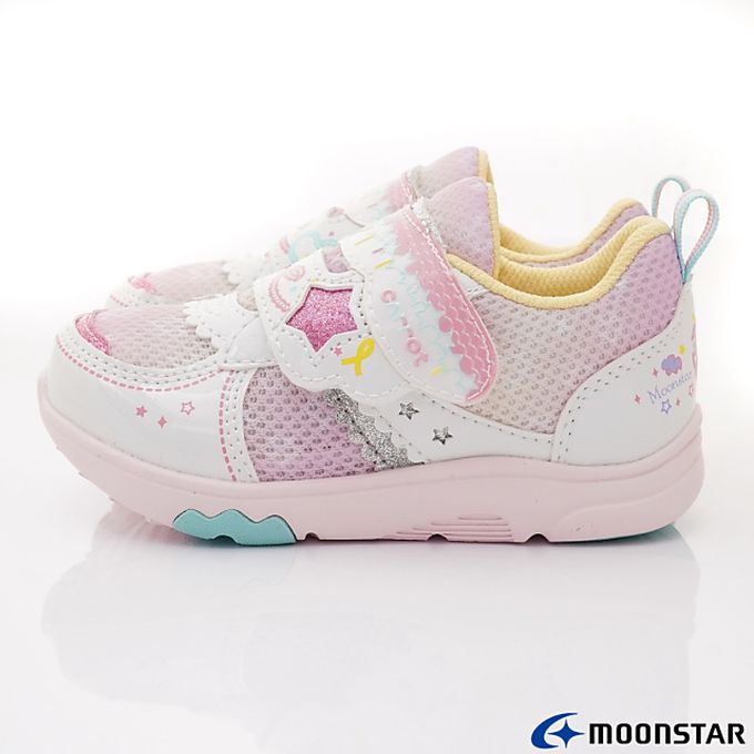 Moonstar日本月星 - 月星速洗樂系列-速乾機能童鞋款-CRC23318白粉(中小童段)-機能運動鞋-白粉