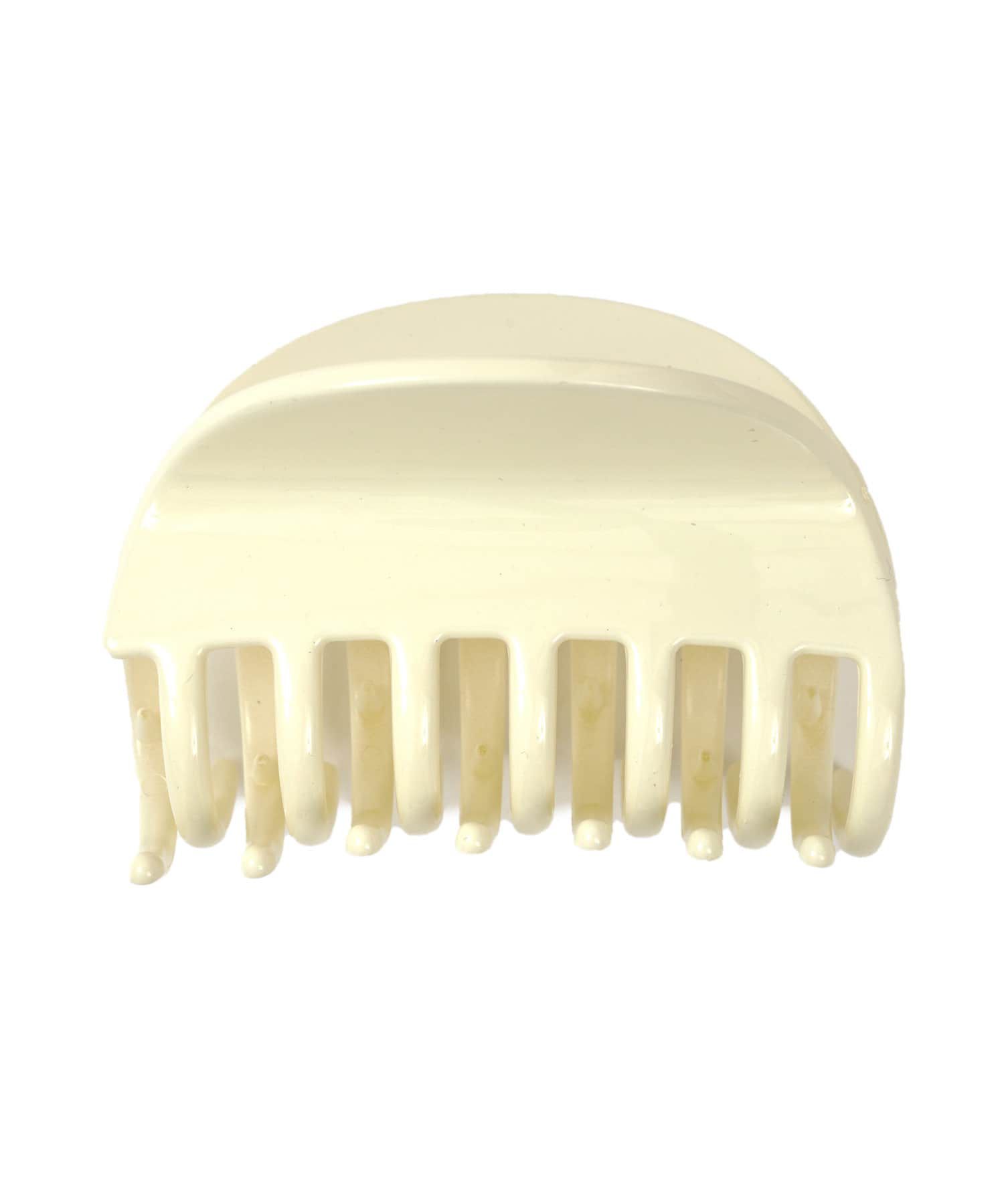 日本 Lattice - 慵懶簡約壓克力抓夾/髮夾-卡其棕