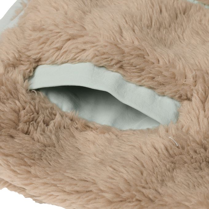 akachan honpo - 刷毛外套-淺卡其色