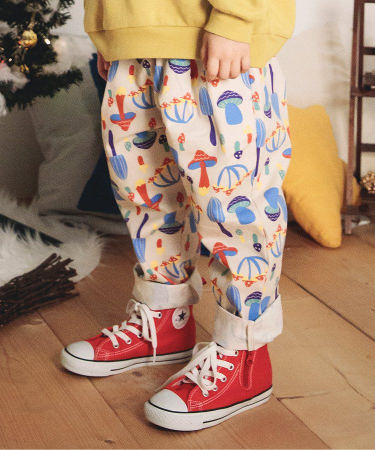 日本 BREEZE - 舒適百搭休閒長褲-暖橘