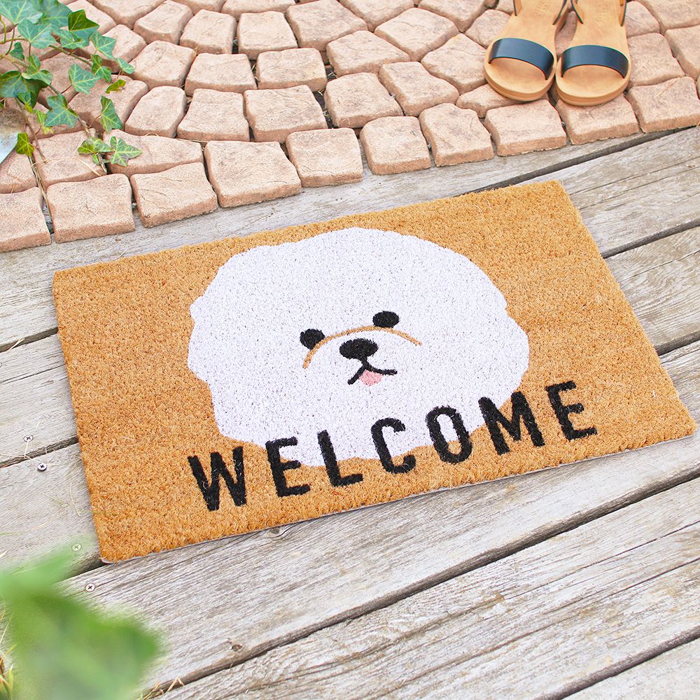 日本 TOMO - (室外款)長方形刮泥沙地墊-小黃鳥 (約60x40cm)