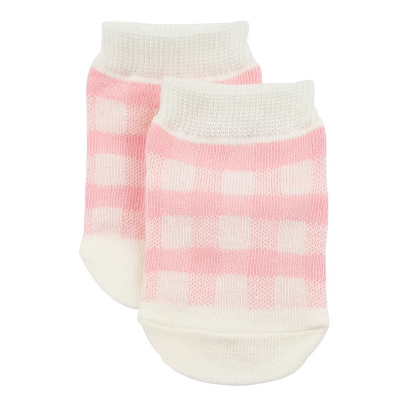 akachan honpo - 女襪3雙組-北歐小花-粉紅色 (9～14cm)