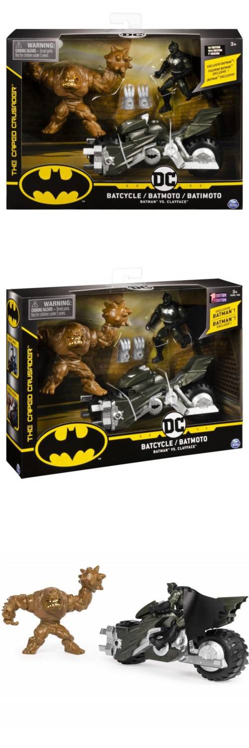 DC 漫畫 - BATMAN蝙蝠俠 - 4吋蝙蝠俠可動人偶與摩托車