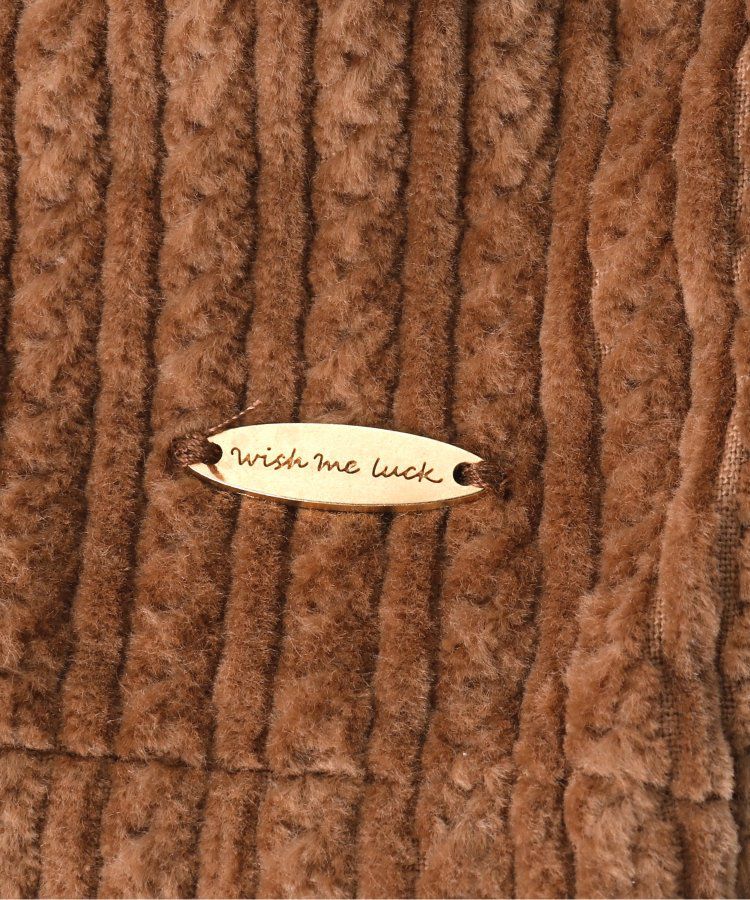 日本 apres les cours - 蝴蝶結口袋燈芯絨短褲-葡萄紫