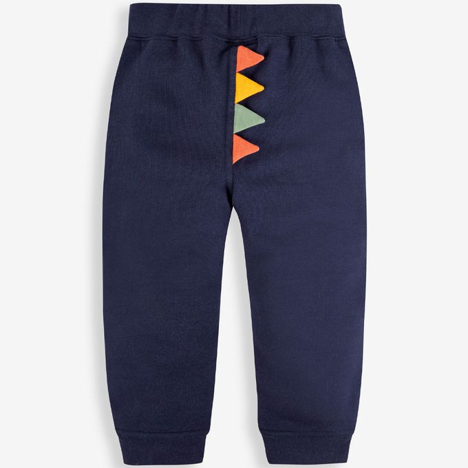 英國 JoJo Maman BeBe - 幼/兒童超優質秋冬100%純棉長褲-搖擺恐龍