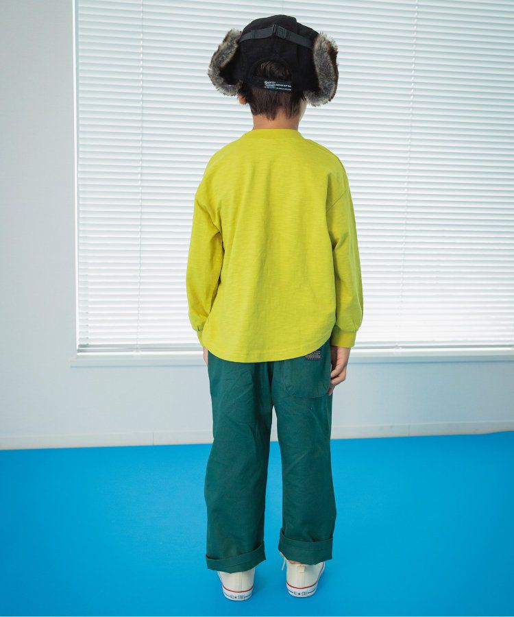 日本 BREEZE - [品牌週年限定]印花長袖上衣-打招呼-炭灰