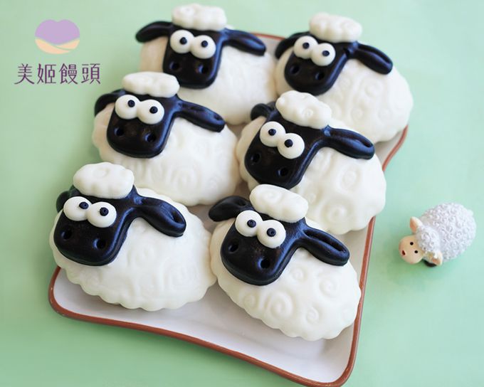 美姬饅頭 - 羊咩咩鮮乳造型饅頭-35g*6顆