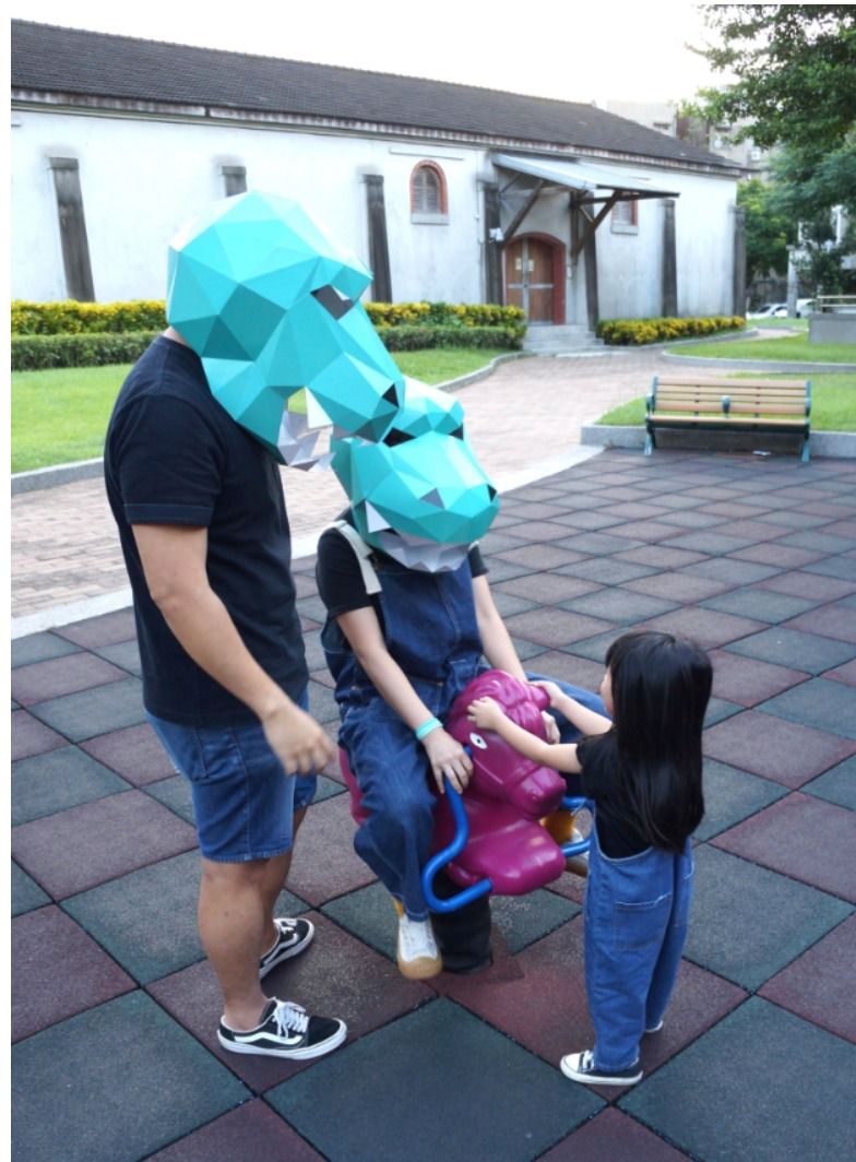 時報出版 - 動物立體大面具：暴龍（速成版不用自己剪喔）