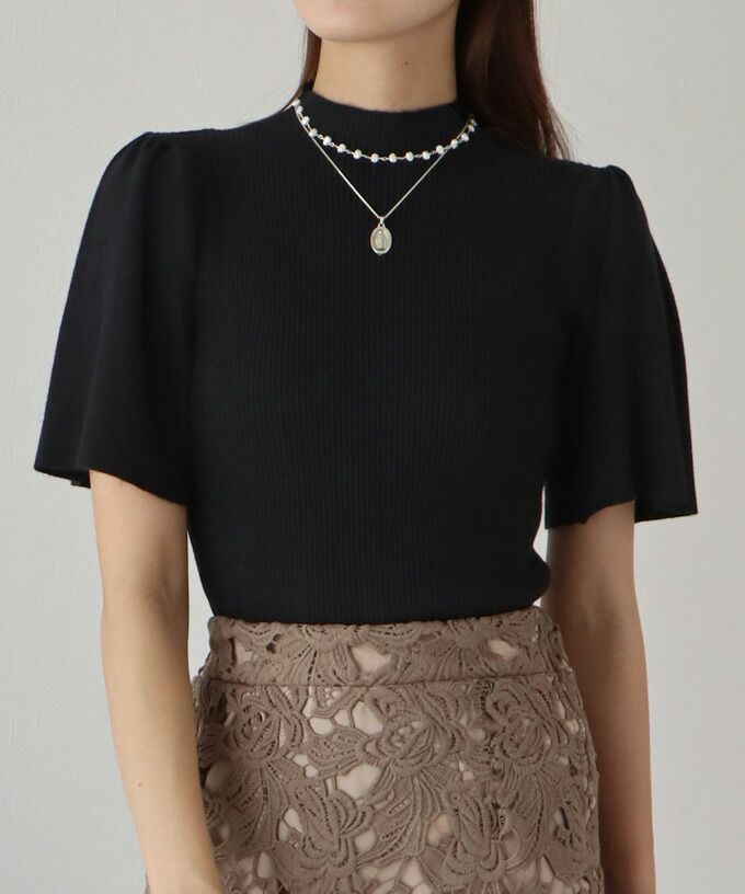 日本 BLUE EAST - 氣質羅紋針織上衣-綠