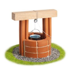 德國 teifoc - DIY益智磚塊建築玩具 歐式小水井 TEI1025