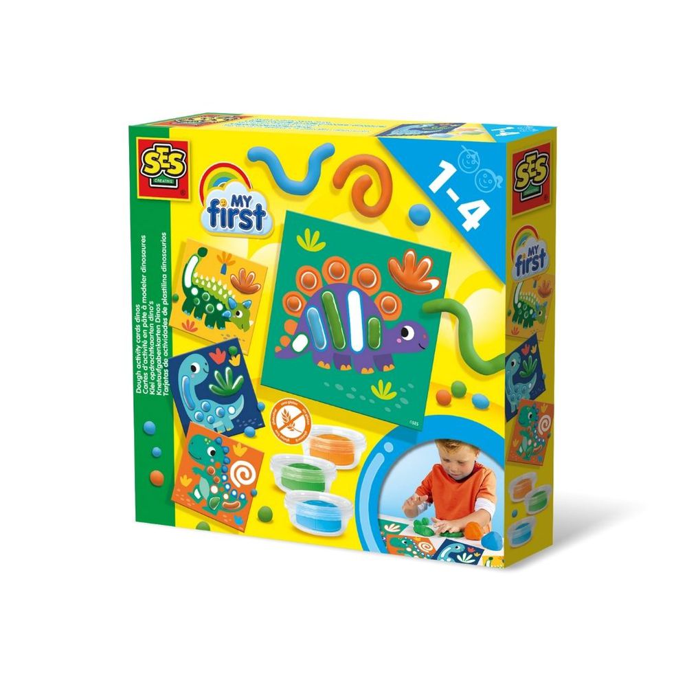 幼兒形狀認知學習黏土恐龍