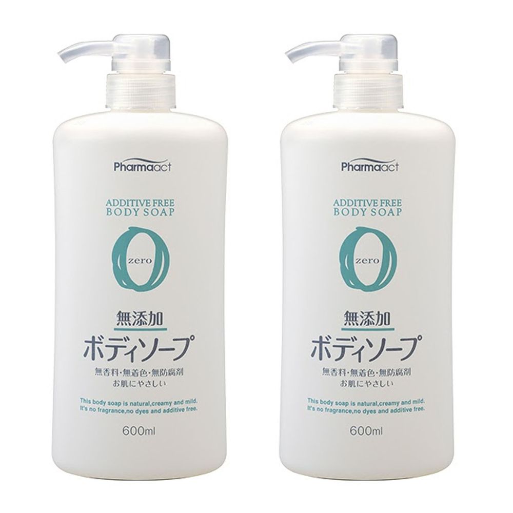 日本熊野油脂 KUMANO - PharmaACT 無添加沐浴乳-特惠2入組-600ml*2