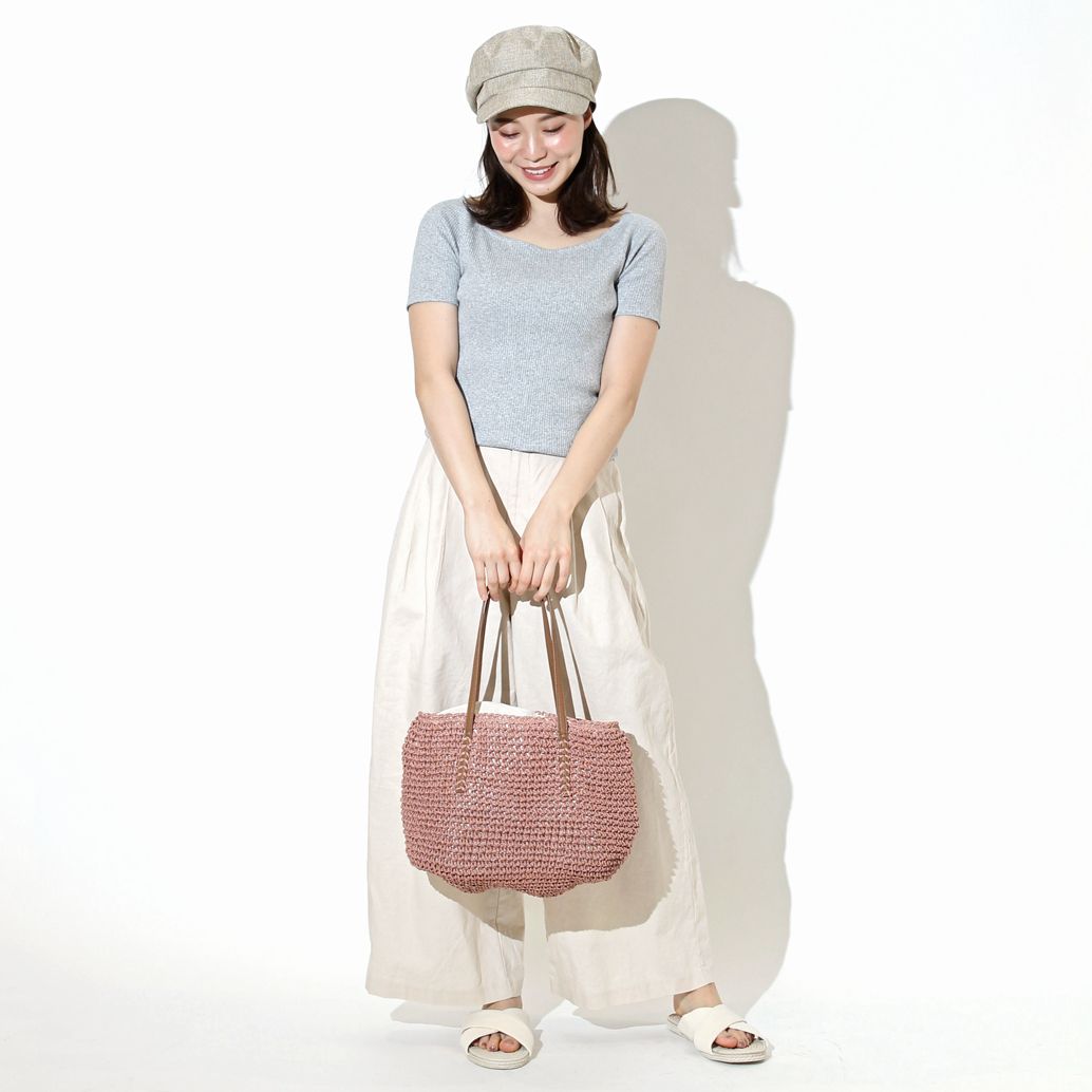 日本妞夏日最愛。草編包Ｘ編織包