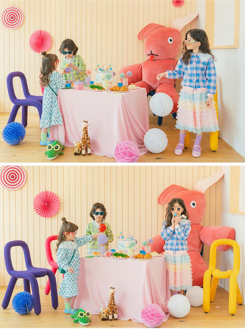 韓國 OZKIZ - (附包包)綠色愛心長袖高腰魚尾洋裝