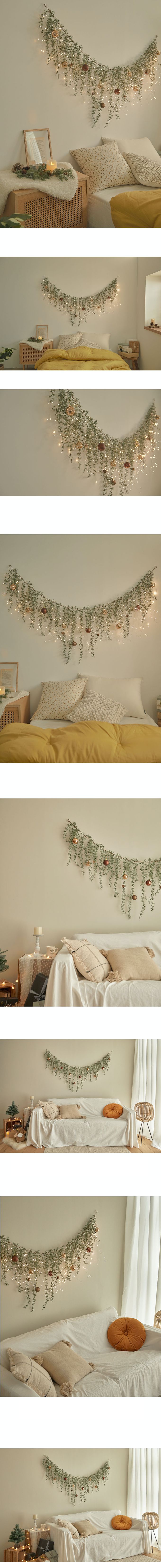 韓國 Bebe Deco - DIY聖誕樹/聖誕樹藤壁飾燈-垂墜銅飾 (180cm)