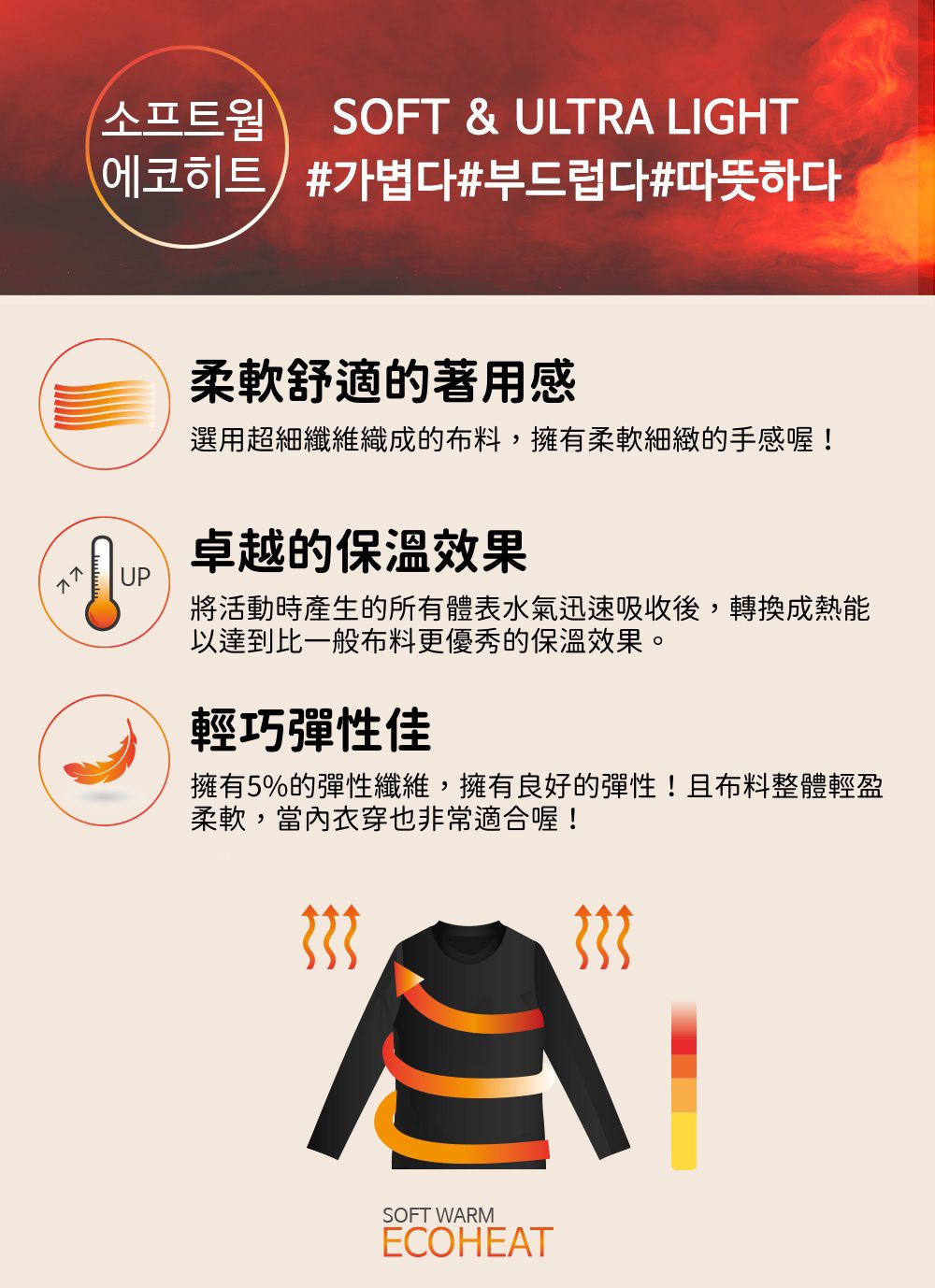 韓國 Maykids - ECO HEAT 保暖衣套裝-深灰