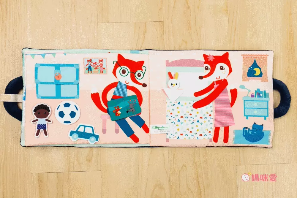 刺激五感【 比利時 Lilliputiens 】新生兒玩具｜寶寶布書