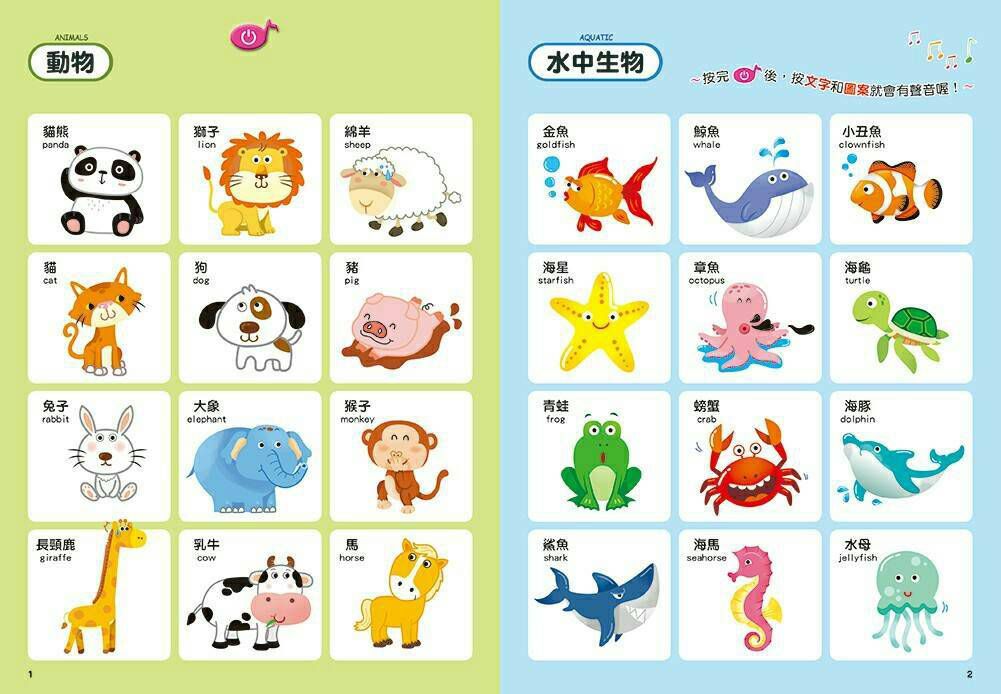 用手指點一點會說話有聲認知書(點點書1)