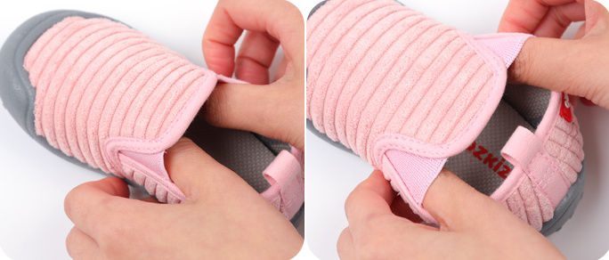 韓國 OZKIZ - (剩14cm)絨布超防滑兒童休閒鞋/室內鞋-黑